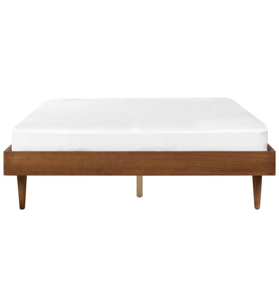 Lit avec sommier TOUCY 160 x 200 cm Frêne marron