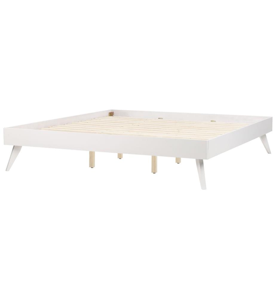 Bett ohne Kopfteil BERRIC 180 x 200 cm Weiss