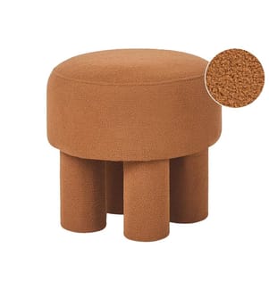 Repose-pied CANBY Bouclé Orange