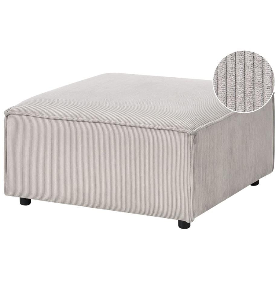 Ottomane ARDAL Cord Taupe