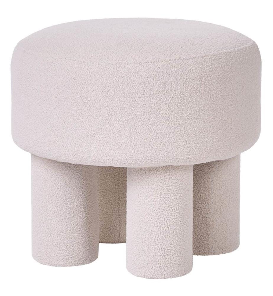 Footstool CANBY Boucle Off-White