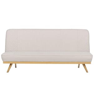 Schlafsofa 2-Sitzer KALFAFEL Stoff Beige