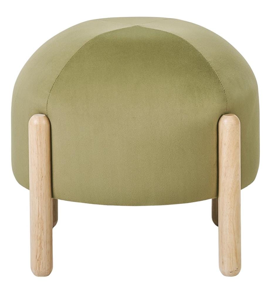 Hocker HELEN Samtstoff Grün