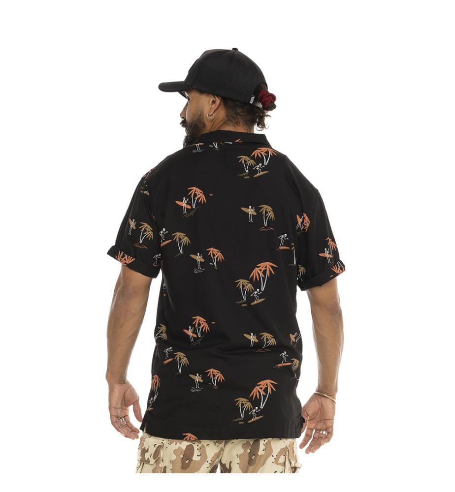 Camicia - Nero e arancione