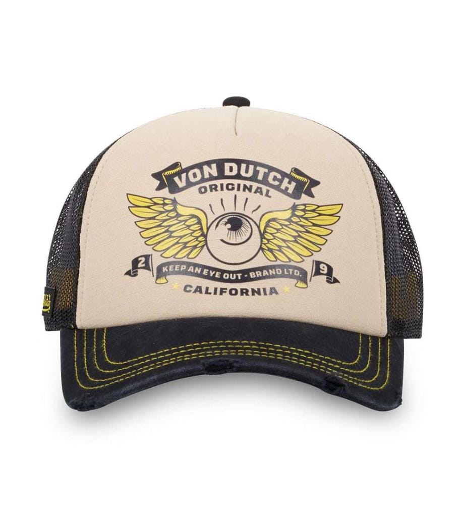 Casquette - Beige et Noir