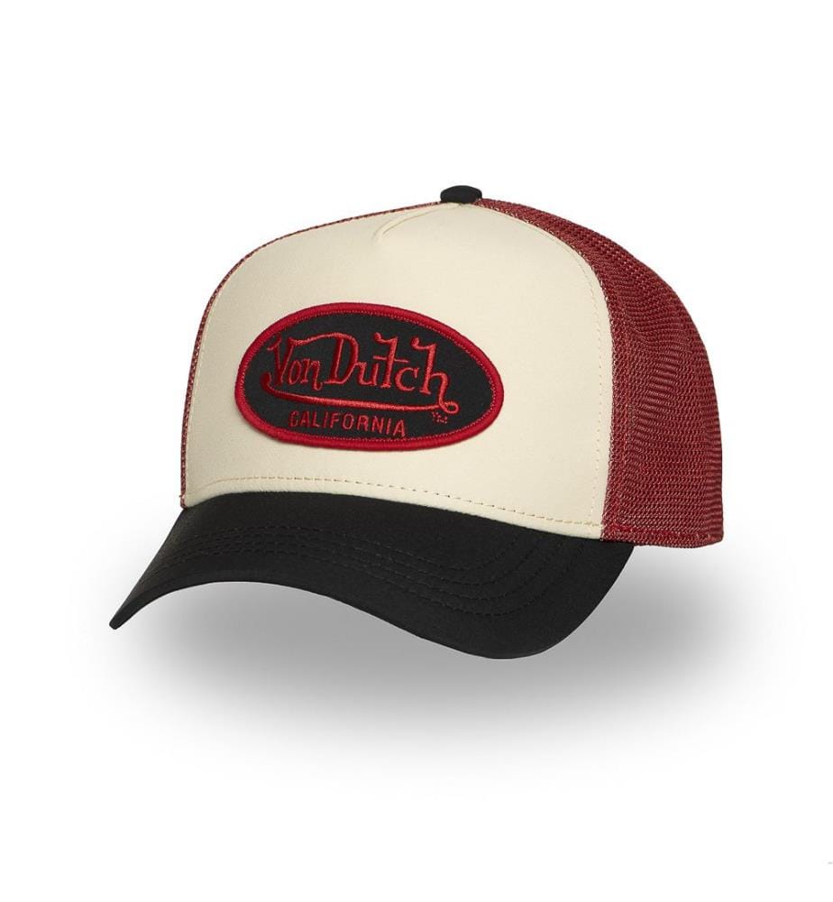 Cappuccio - Nero, beige e rosso