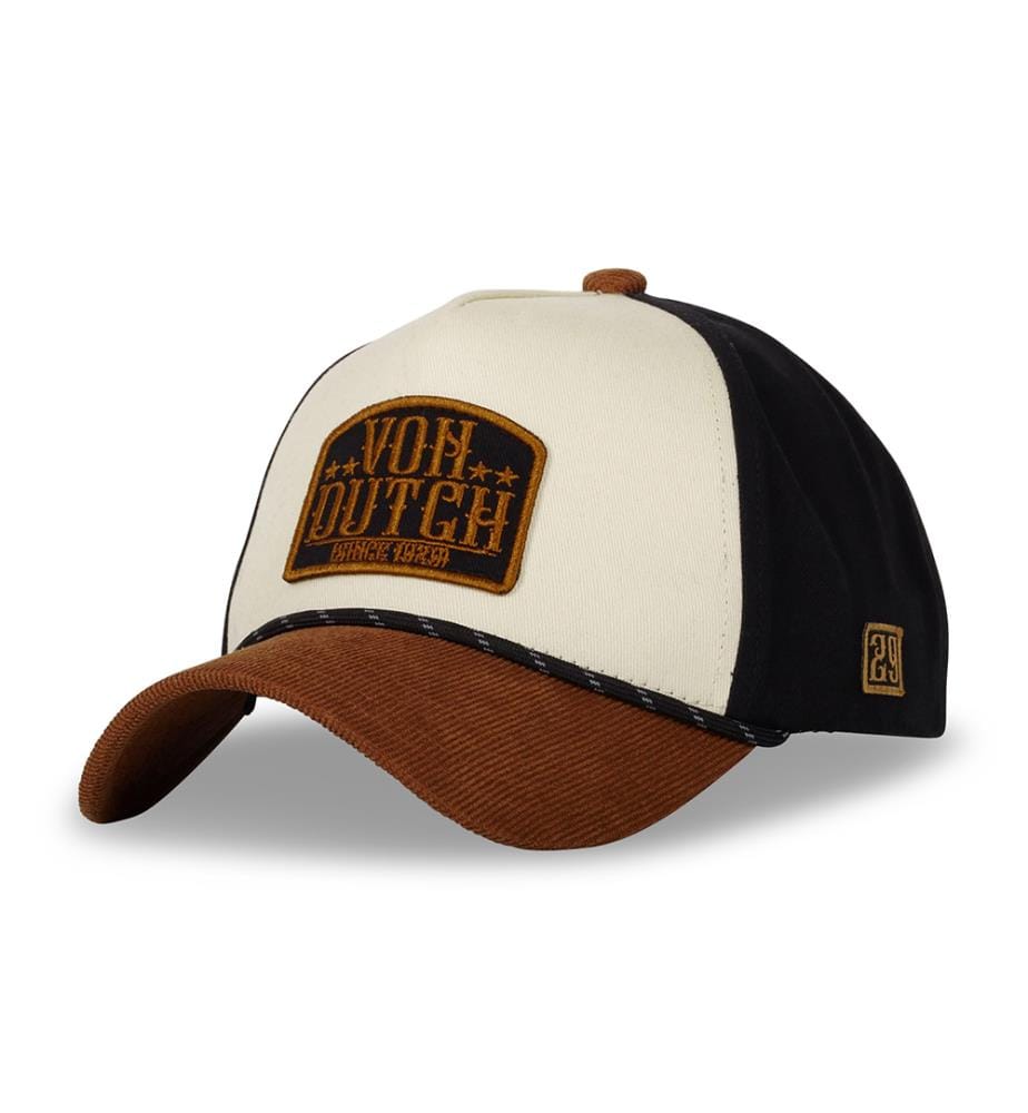 Casquette - Beige, Noir et Marron