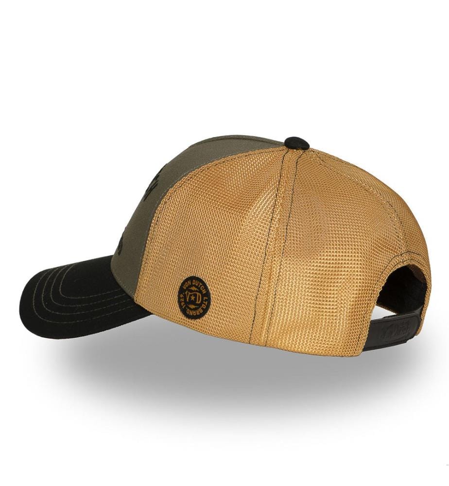 Casquette - Noir, Kaki et Orange