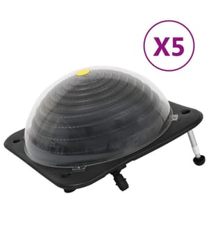Solarkugel Poolheizung 5 Stk. 75x75x36 cm HDPE Aluminium