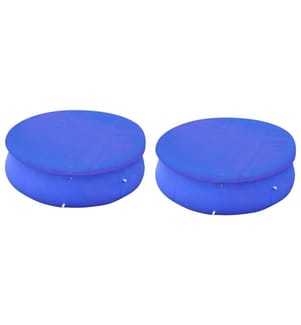 Poolabdeckungen 2 Stk. für 450-457 cm Runde Aufstellpools
