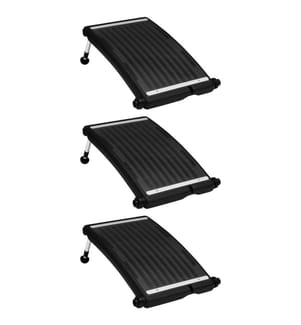 Gebogene Solar-Heizpaneele für Pool 3 Stk. 72,5x46 cm