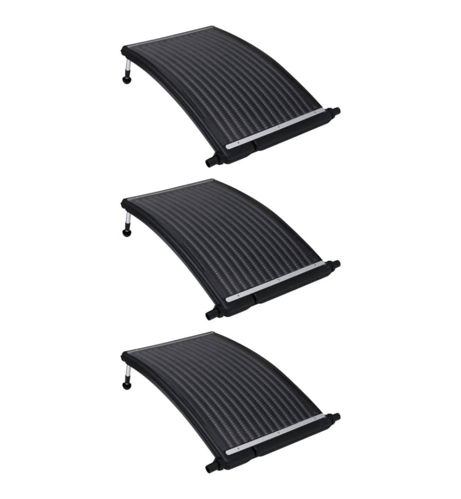 Gebogene Solar-Heizpaneele für Pool 3 Stk. 110x65 cm