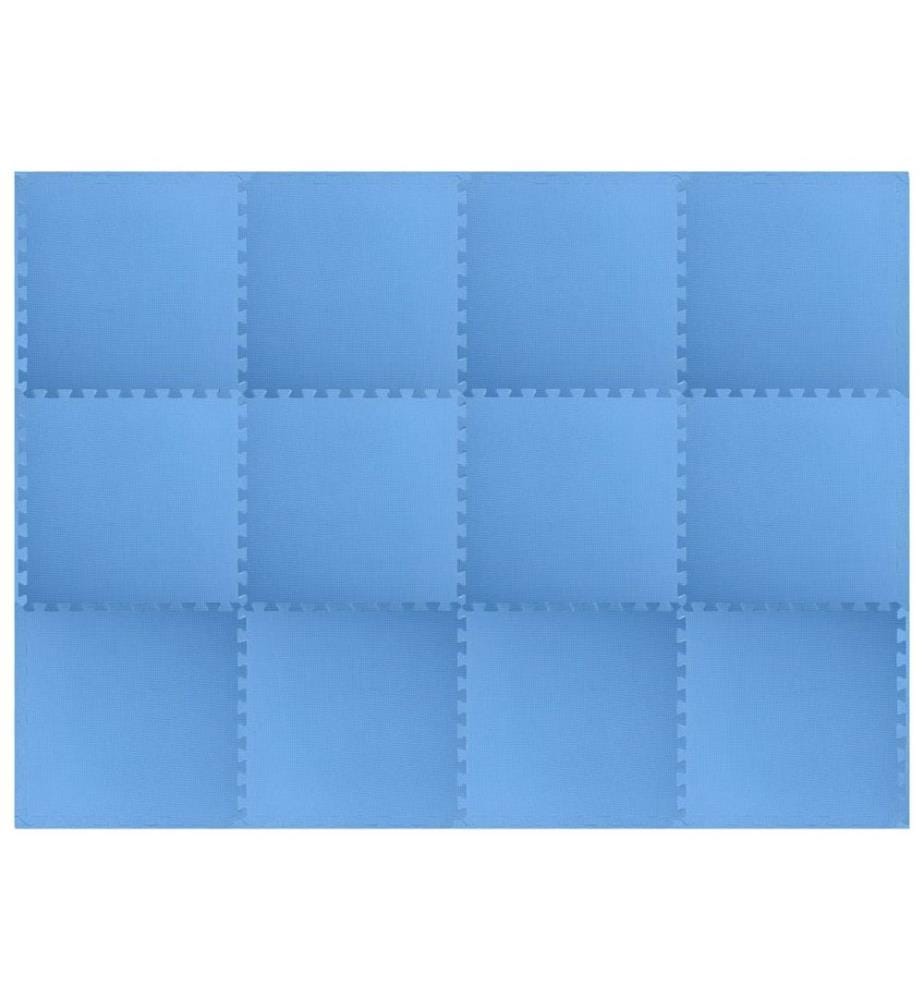 Tapis de sol de piscine 12 pcs Bleu 4,32 ? Mousse EVA