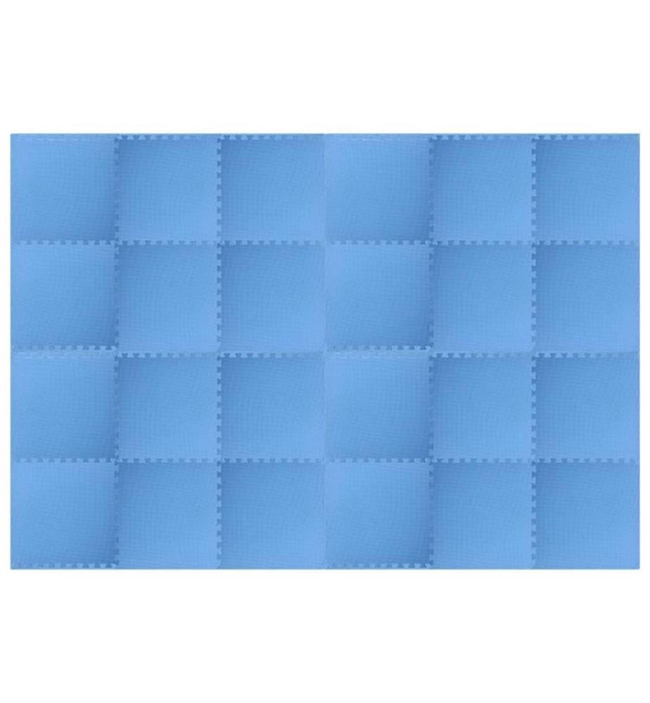 Pool Bodenteppich 24 pcs Blau 8,64 ? EVA-Schaum