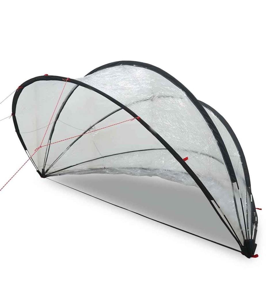 Dôme de piscine Transparent 405 x 405 x 192 cm PVC