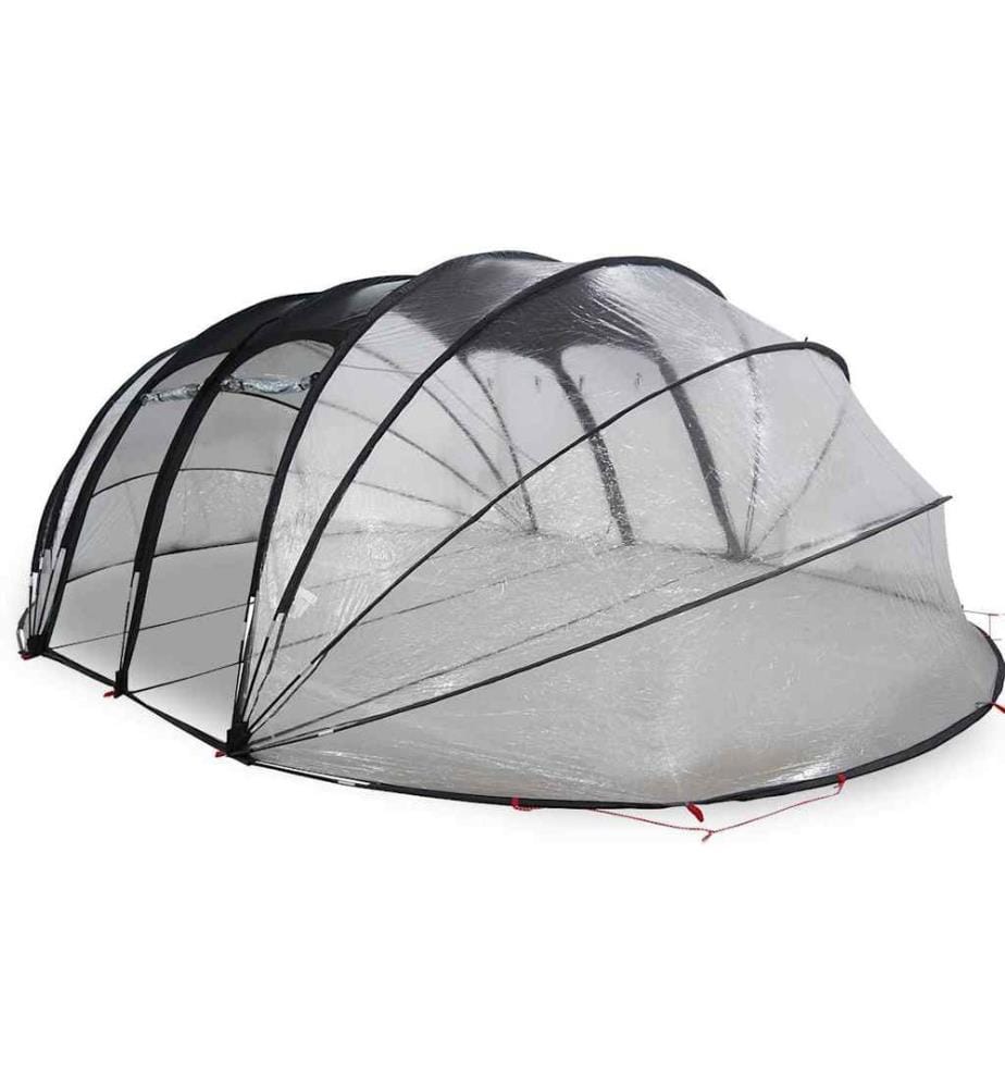 Poolzelt Kuppel Transparent 538 x 440 x 204 cm PVC