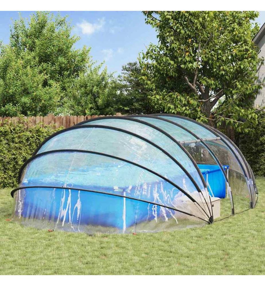 Poolzelt Kuppel Transparent 538 x 440 x 204 cm PVC