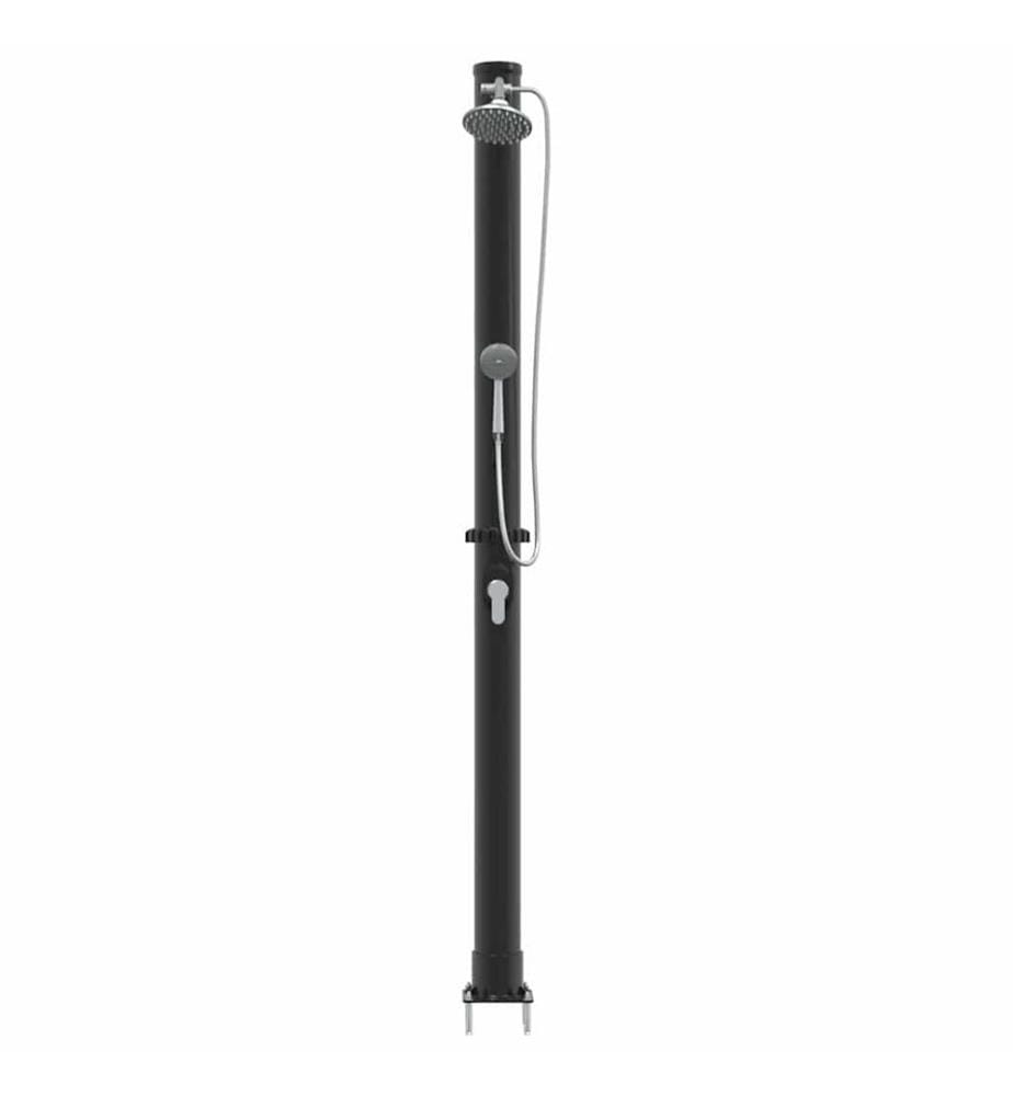 Aussen Solardusche Schwarz 217 cm PVC und Aluminium
