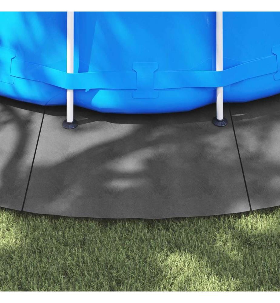 Bodenfolie für Pools Hellgrau Ø 610 cm Vliesstoff