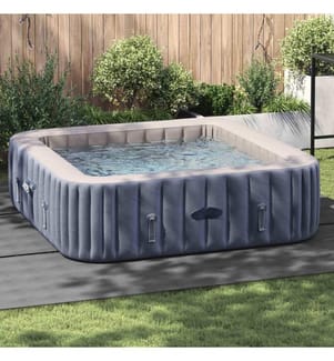 Tapis de piscine Gris clair 396 x 396 x 0,1 cm Tissu non tissé