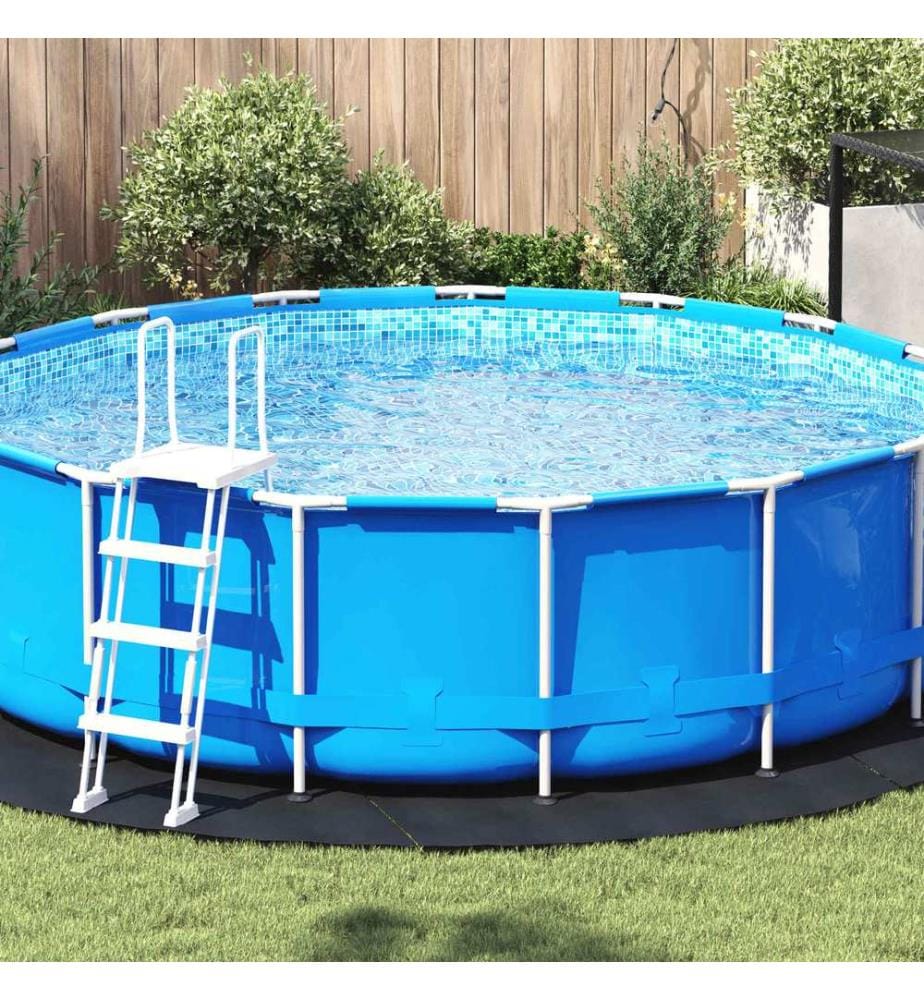 Bodenfolie für Pools Schwarz Ø 366 cm Vliesstoff
