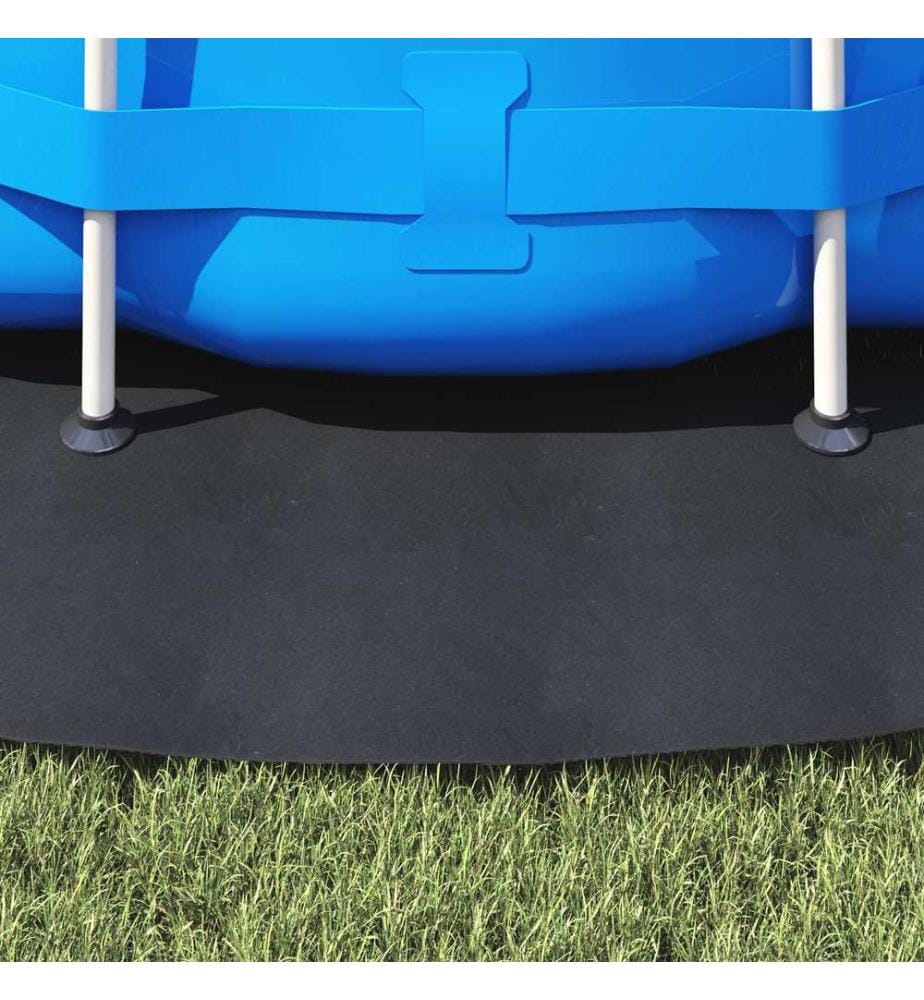 Bodenfolie für Pools Schwarz Ø 366 cm Vliesstoff