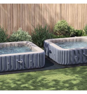 Tapis de piscine Noir 640 x 321 x 0,1 cm Tissu non tissé