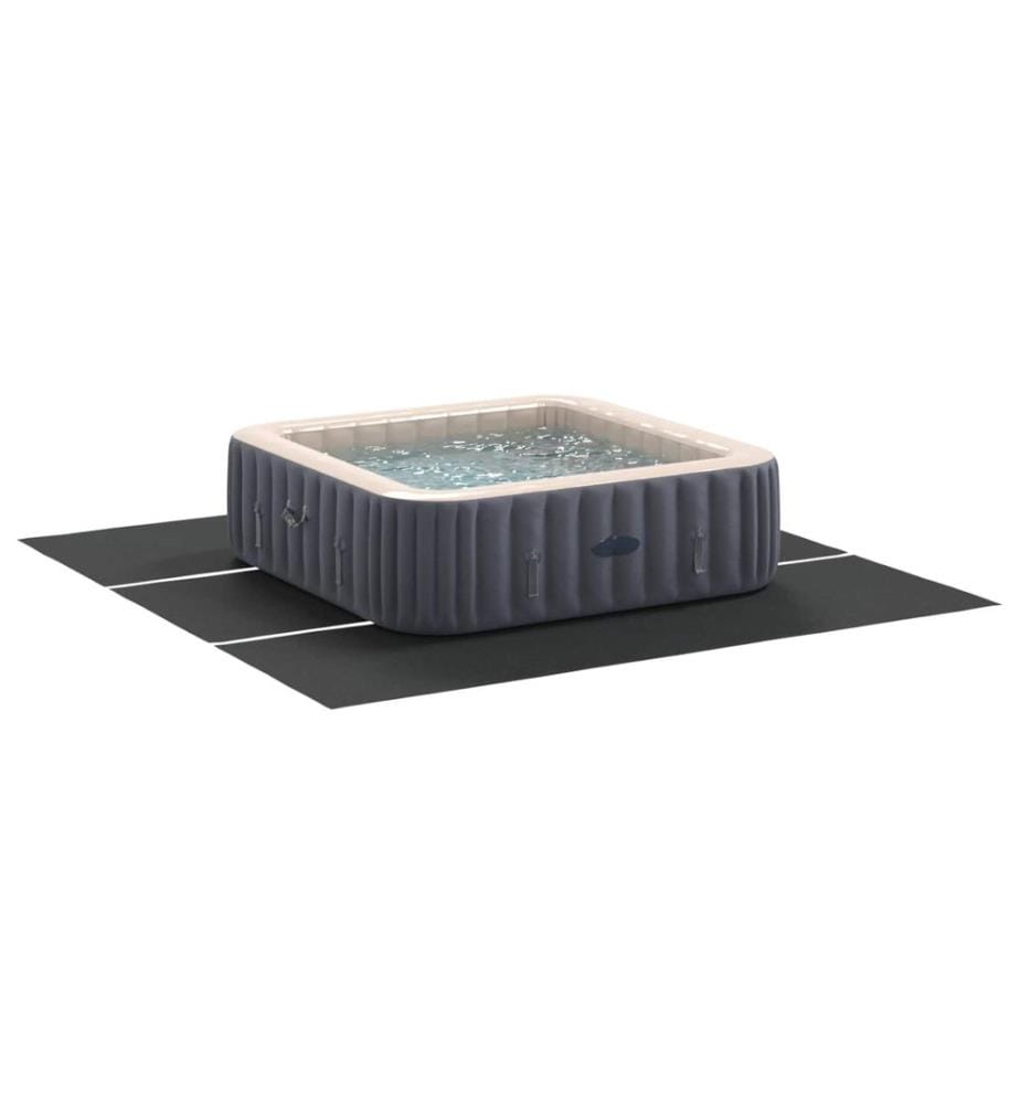 Tapis de piscine Noir 396 x 396 x 0,1 cm Tissu non tissé