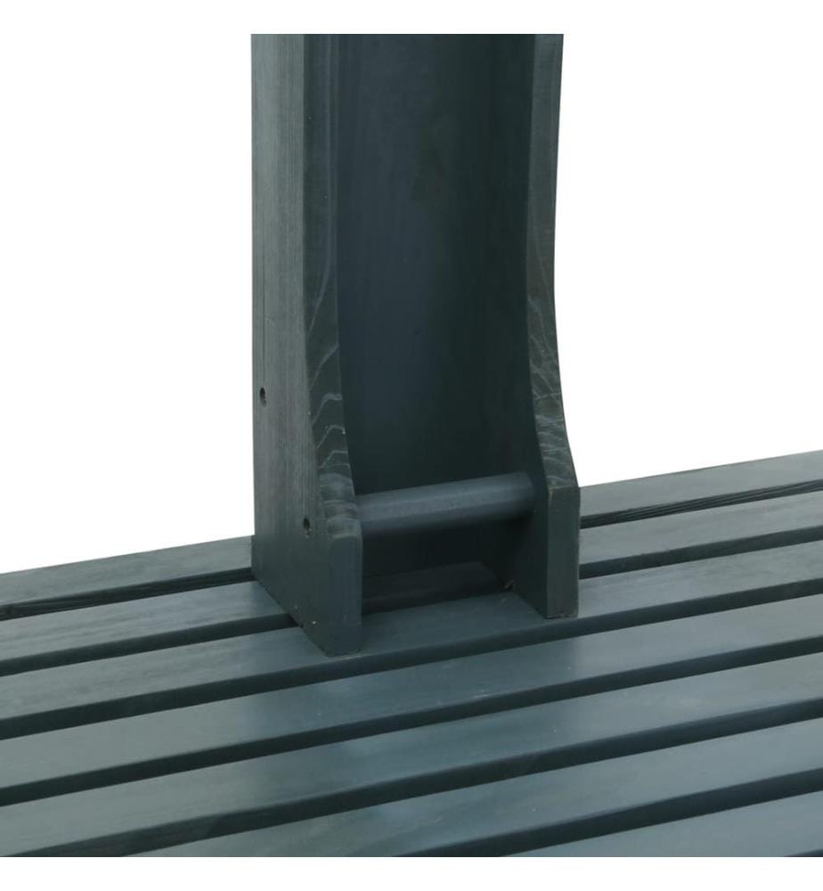 Douche de jardin Anthracite Bois