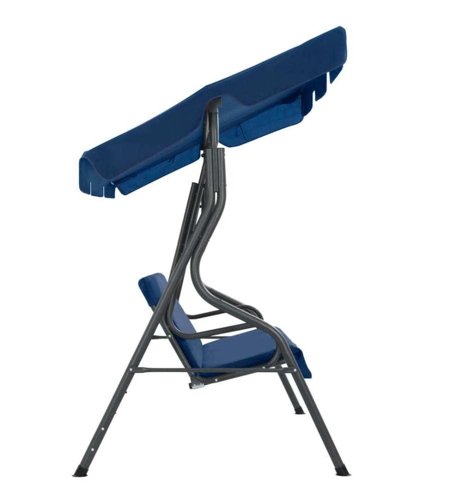 Balancelle de jardin Bleu foncé 170 x 110 x 153 cm Tissu