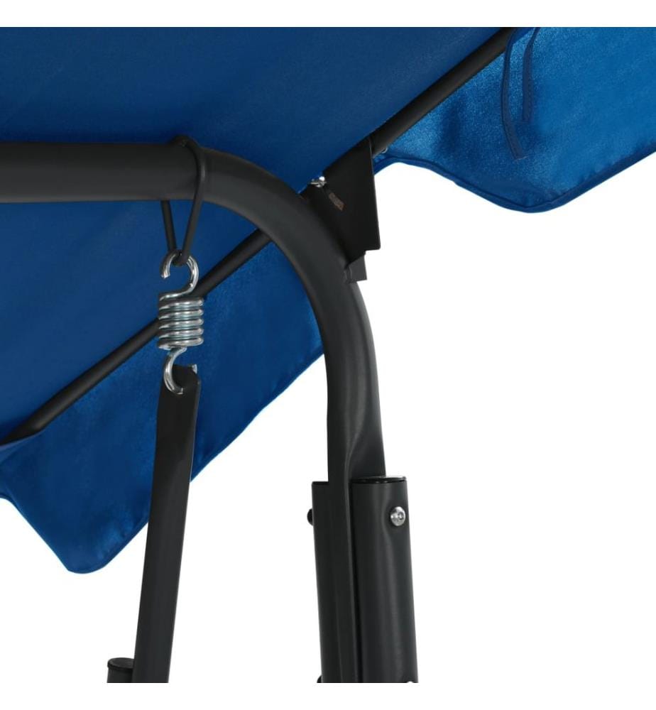 Balancelle de jardin Bleu foncé 170 x 110 x 153 cm Tissu
