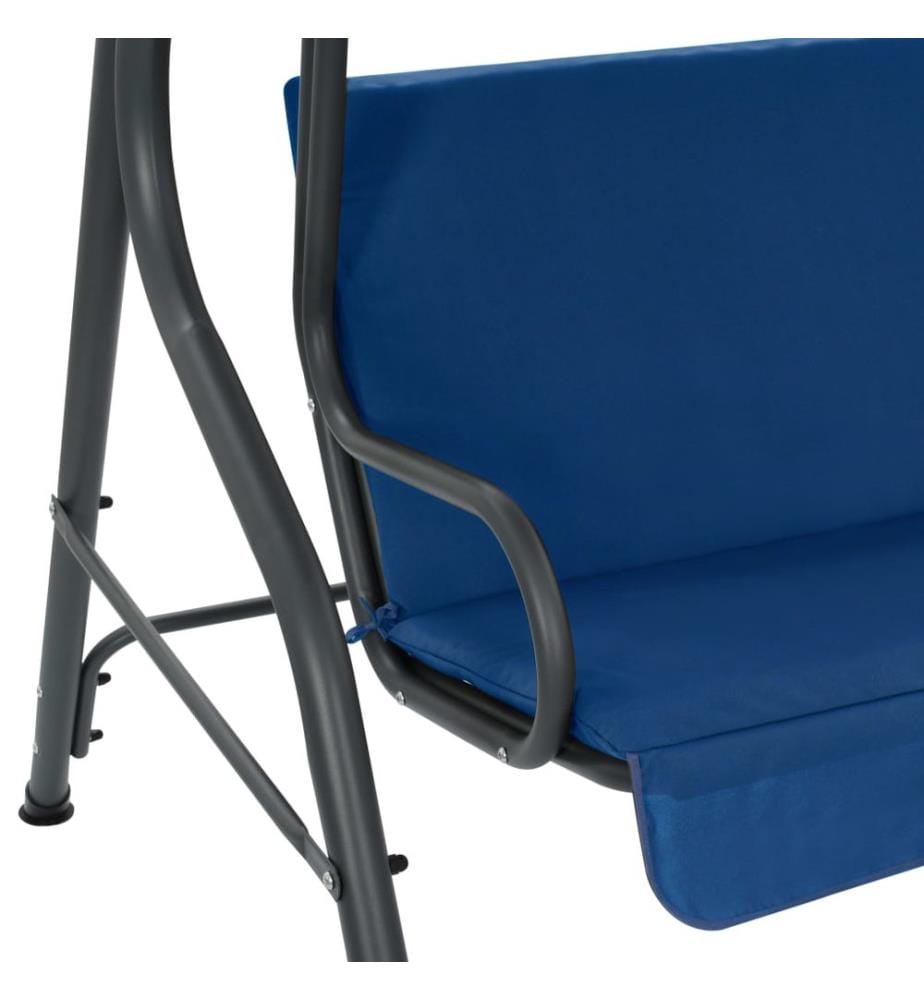 Balancelle de jardin Bleu foncé 170 x 110 x 153 cm Tissu