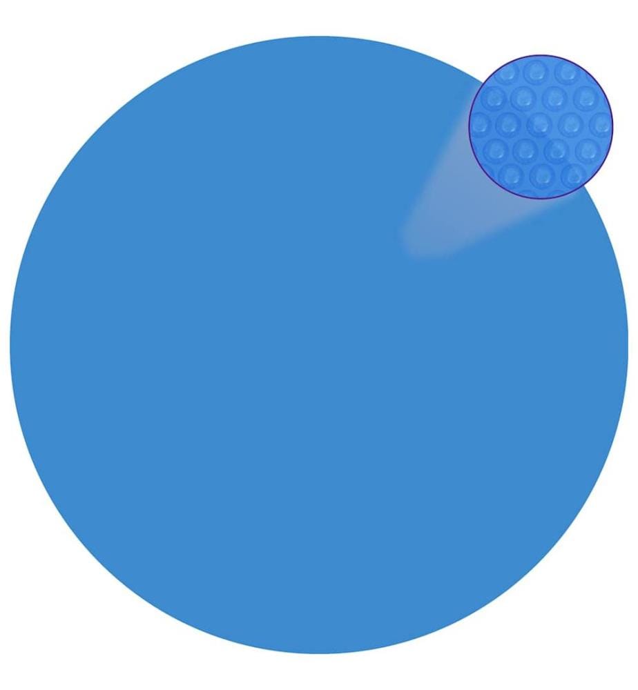 Treibende Runde PE Pool-Solarplane 381 cm Blau