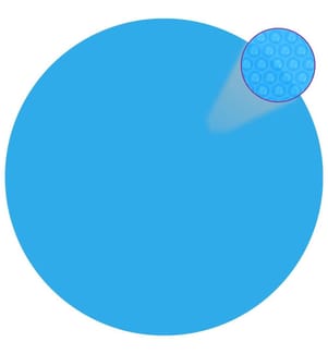 Treibende Runde PE Pool-Solarplane 455 cm Blau
