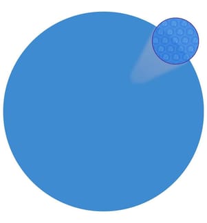 Runde Pool-Abdeckung PE Blau 488 cm