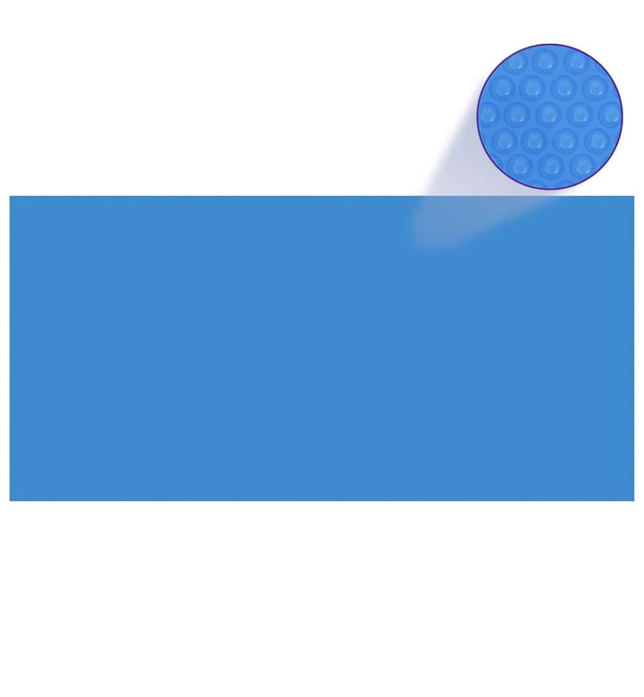Rechteckige Pool-Abdeckung PE Blau 450 x 220 cm