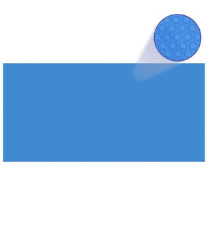 Rechteckige Pool-Abdeckung PE Blau 450 x 220 cm