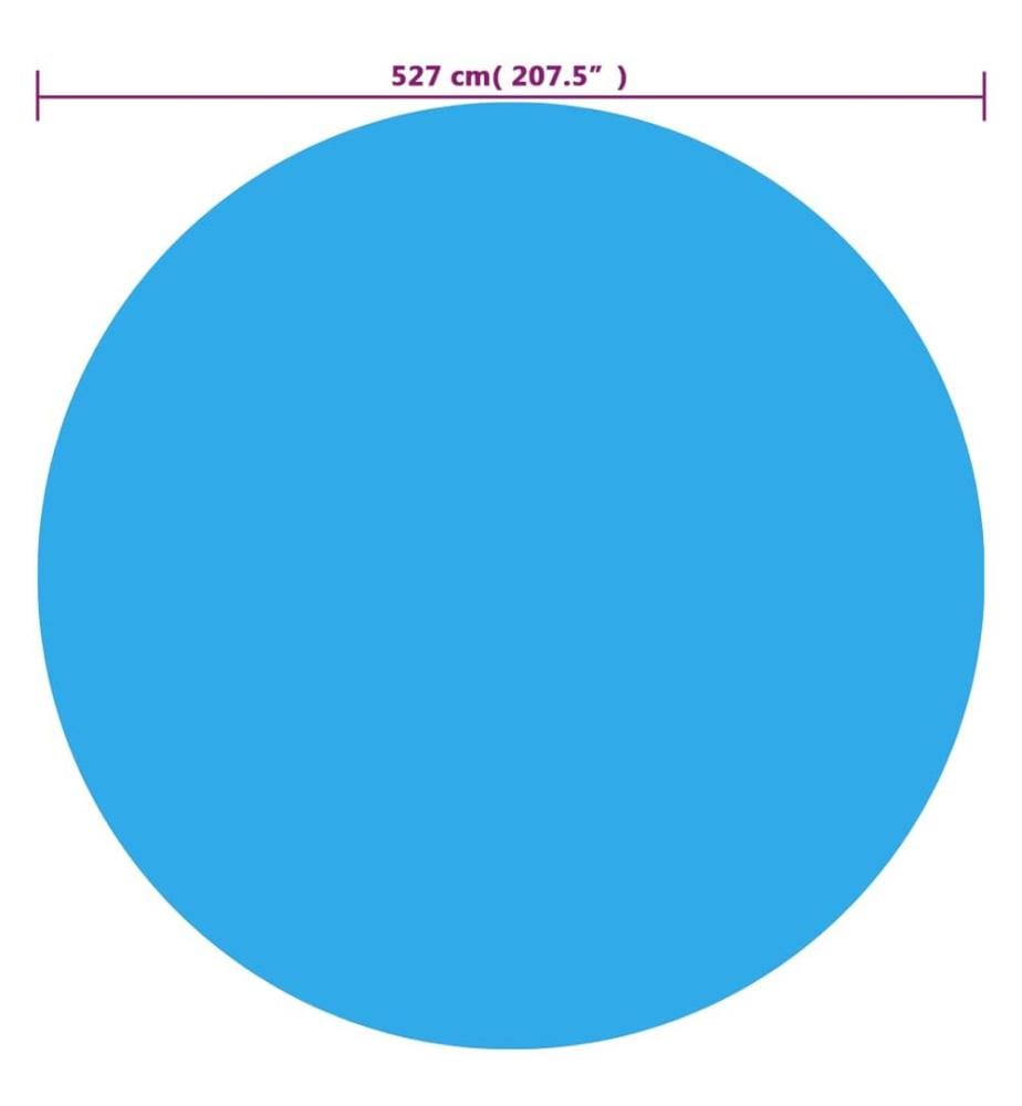 Poolabdeckung Blau 527 cm PE
