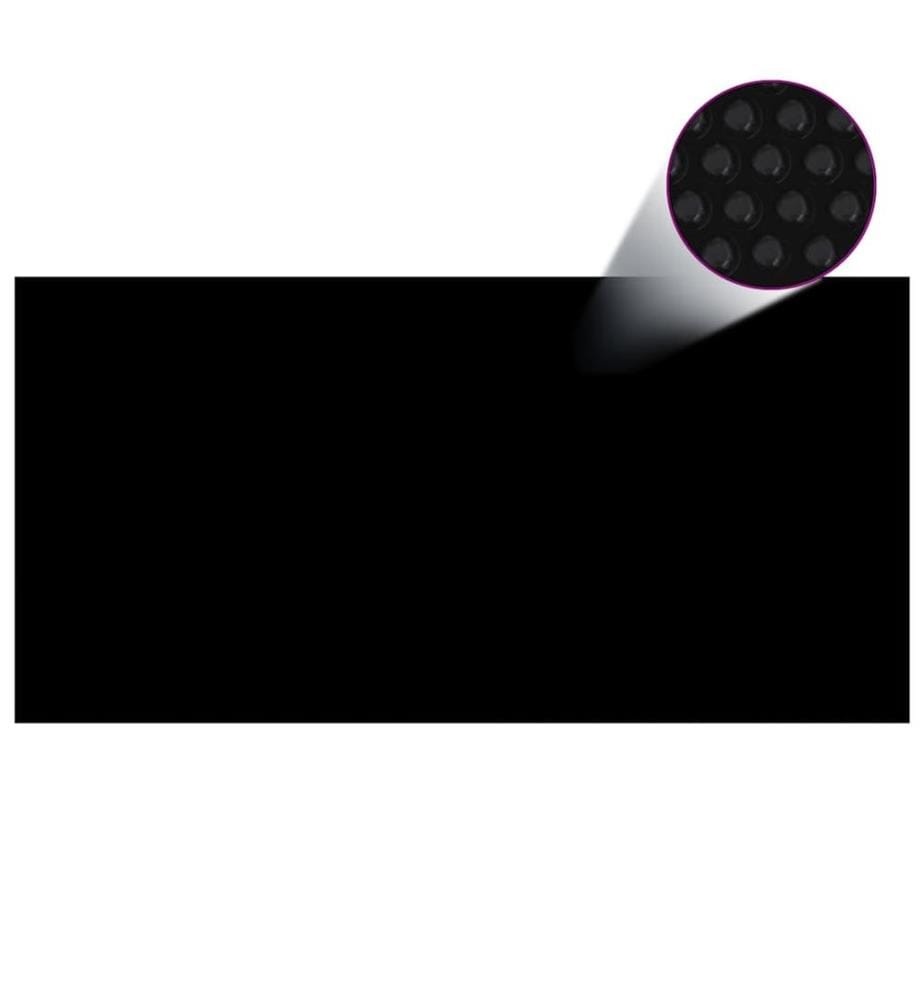 Poolabdeckung Schwarz 549x274 cm PE