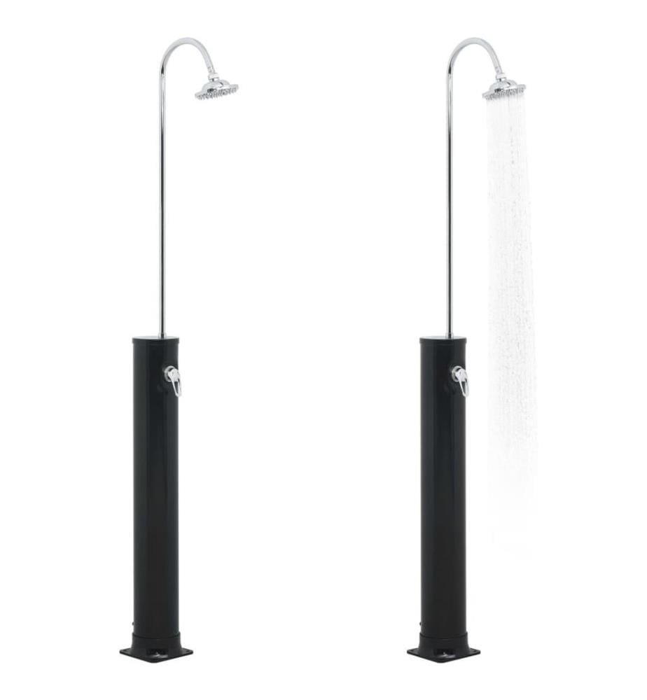 Solardusche Schwarz 220 cm 20 L
