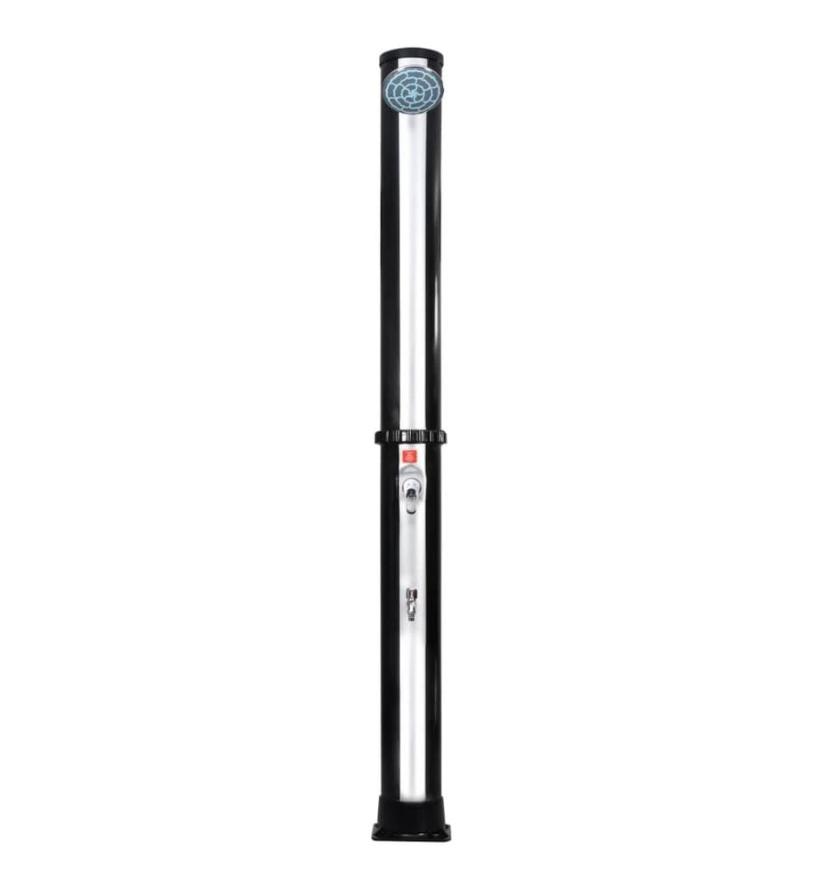 Douche solaire d'extérieur avec pomme de douche et robinet 40 L