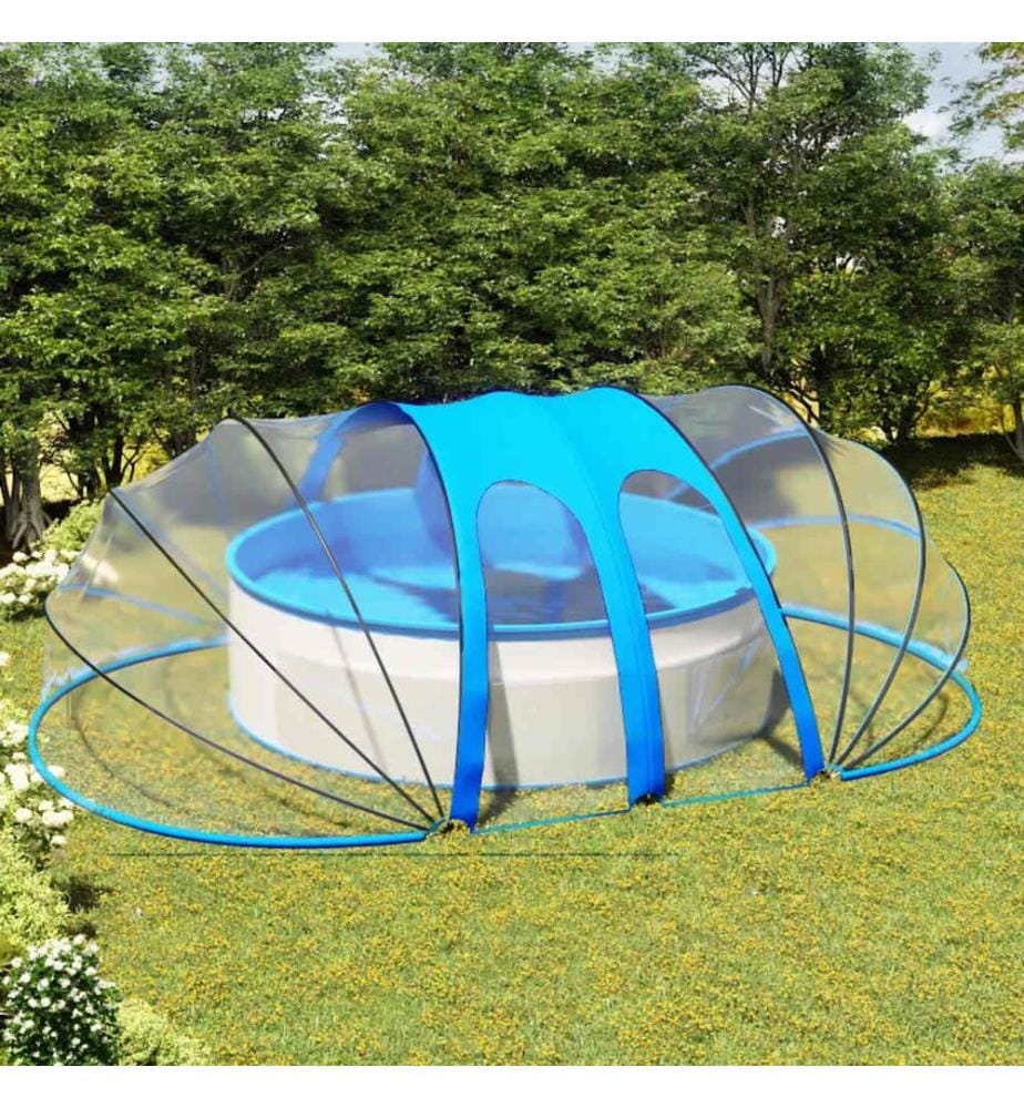 Dôme de piscine ovale 620x410x210 cm