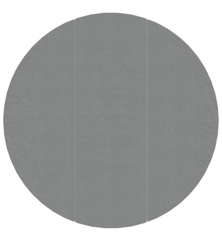 Bâche de piscine gris clair Ø396 cm géotextile polyester