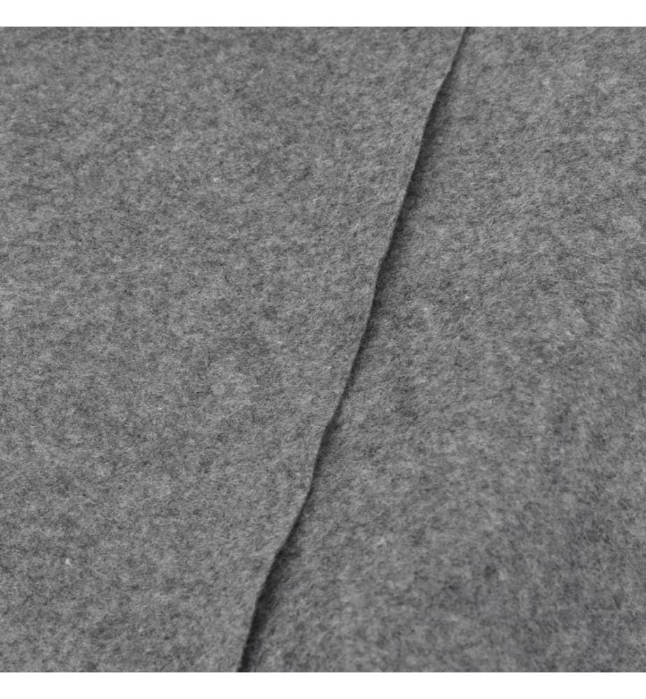 Pool-Bodentuch Hellgrau Ø366 cm Polyester Geotextil