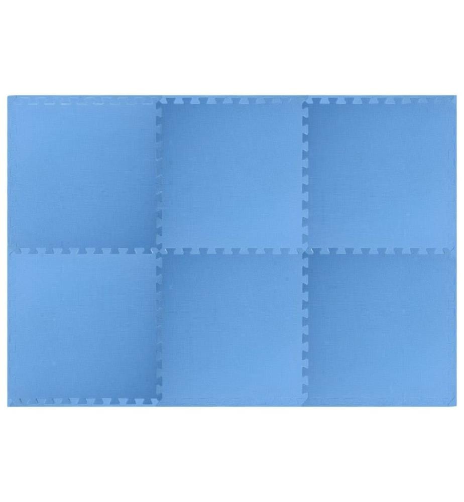 vidaXL Tapis de sol de piscine 6 pcs Bleu 2,16 ? Mousse EVA