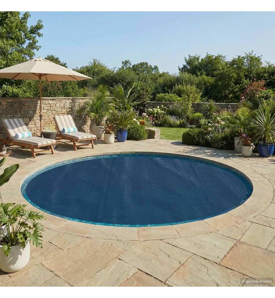 vidaXL Couverture de piscine solaire extra lourde Ø 250 cm 400 µm Rond