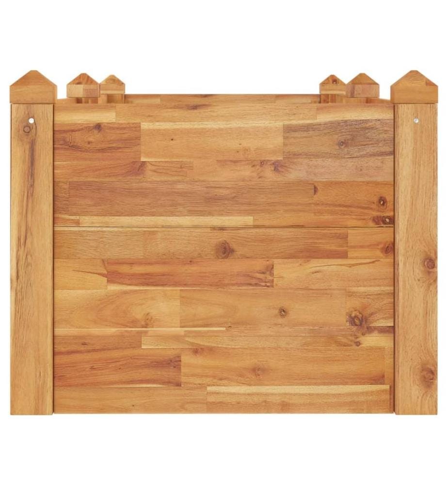 Hochbeet 160x60x44 cm Massivholz Akazie