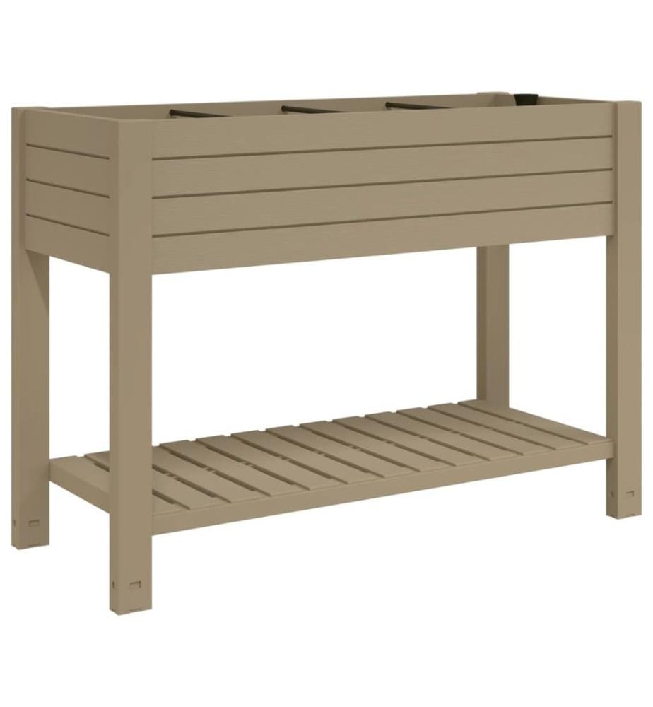 Hochbeet Hellbraun 110x45x79 cm Polypropylen