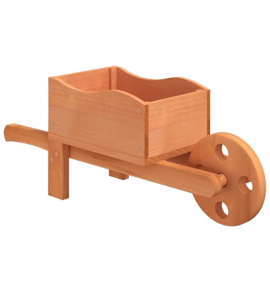 Pflanzgefässe Schubkarre-Design 2 Stk. 47x15x19 cm Massivholz