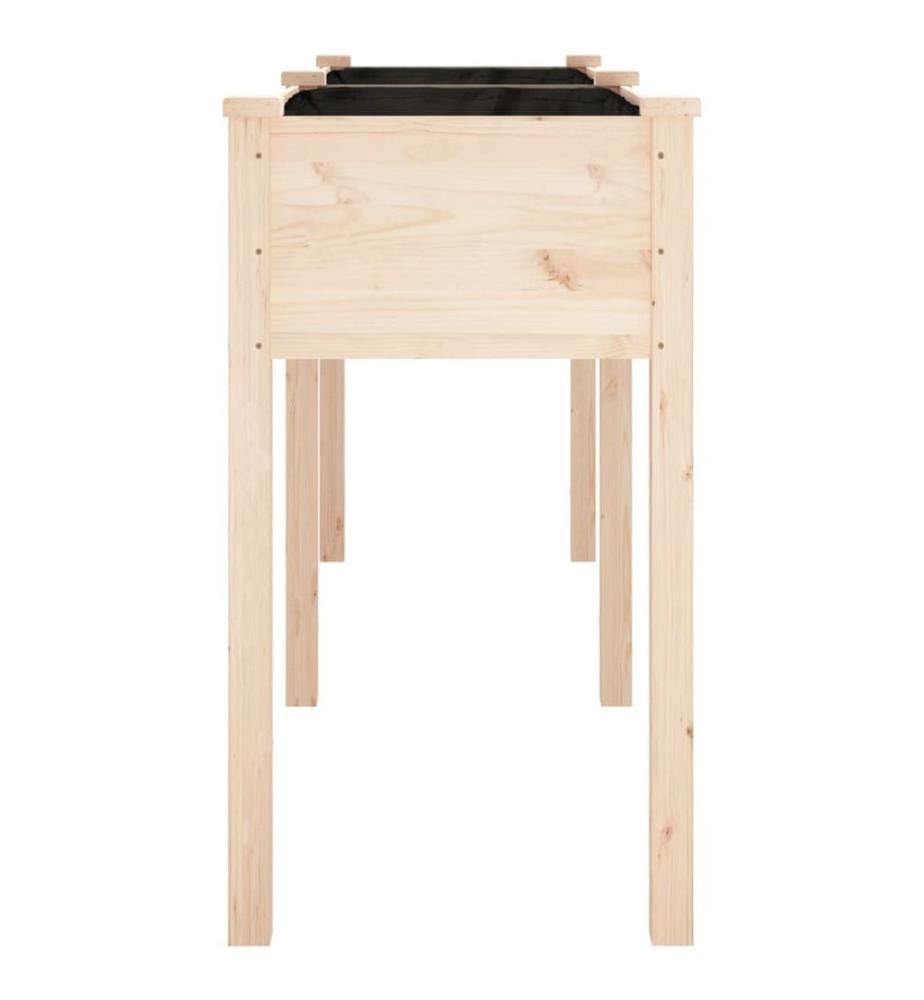 Pflanzkübel mit Einsatz 161x45x76 cm Massivholz Tanne